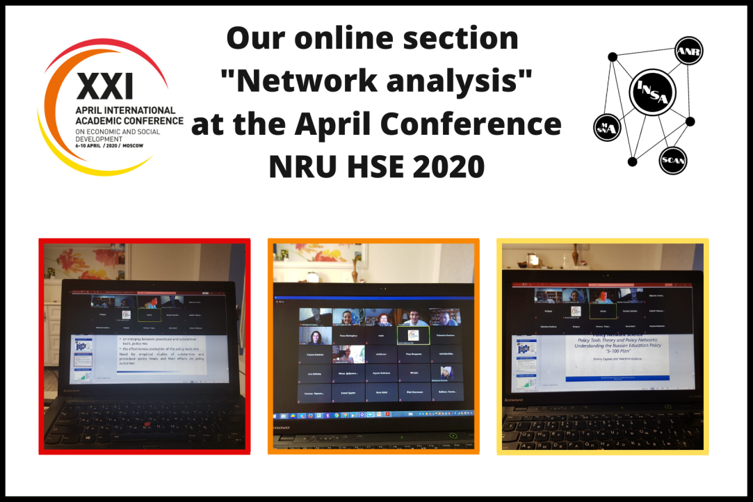 Online Section on Network Analysis at the HSE 2020 April Conference